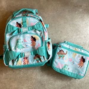 Pottery barn, Moana, book bag, and lunchbox
